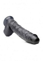 Raging Rhino 17 Inch Veiny Dildo - Black