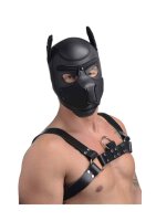 Spike Neoprene Puppy Hood - Black