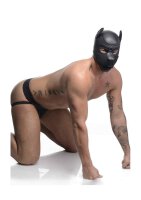 Spike Neoprene Puppy Hood - Black