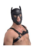 Spike Neoprene Puppy Hood - Black