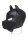 Spike Neoprene Puppy Hood - Black