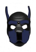 Neoprene Puppy Hood - Black and Blue