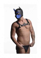 Neoprene Puppy Hood - Black and Blue