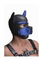 Neoprene Puppy Hood - Black and Blue