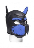 Neoprene Puppy Hood - Black and Blue