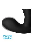 7x P-Thump Tapping Prostate Vibe with Remote Control - Black