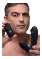 7x P-Thump Tapping Prostate Vibe with Remote Control - Black