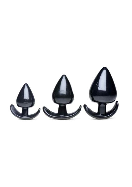 Triple Spades 3 Piece Anal Plug Set