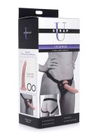 Strap U Charmed 7.5" Silicone Dildo with Harness - Flesh