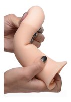 Squeezable Thick Phallic Dildo- Flesh