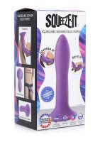 Squeezable Slender Dildo - Purple