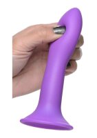 Squeezable Slender Dildo - Purple