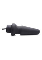 Master Series Ass-Pand Large Inflatable Silicone Anal Plug - Black