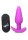 21X Vibrating Silicone Butt Plug w/ Remote Control - Purple
