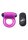 Silicone Cock Ring & Bullet with Remote Control - Purple