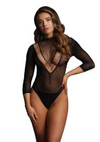 Teddy mit halblangen Ärmeln Schwarz One Size