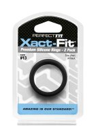 #13 Xact-Fit Cockring 2-Pack Black