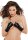 Naughty Kitten Gloves - Black - OS