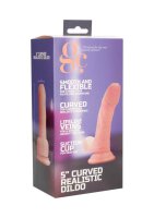 Curved Realistic Dildo Flesh 15,5 cm