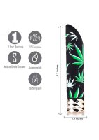 Jane Leaf Pattern Black