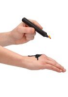 Shots kleine Teasing-Wachskerzen 4 Stück schwarz, rot, rosa, blau