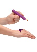 Shots kleine Teasing-Wachskerzen 4 Stück schwarz, rot, rosa, blau