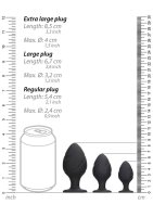 Swirled Butt Plug Set Black