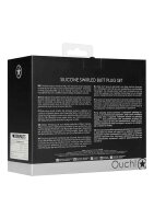 Swirled Butt Plug Set Black