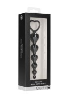 Anal Heart Beads Black