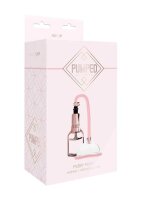 Vaginapumpe in Rosegold mit Kolbengriff