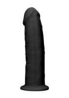 Silicone Dildo Without Balls - Black - 15,5 cm