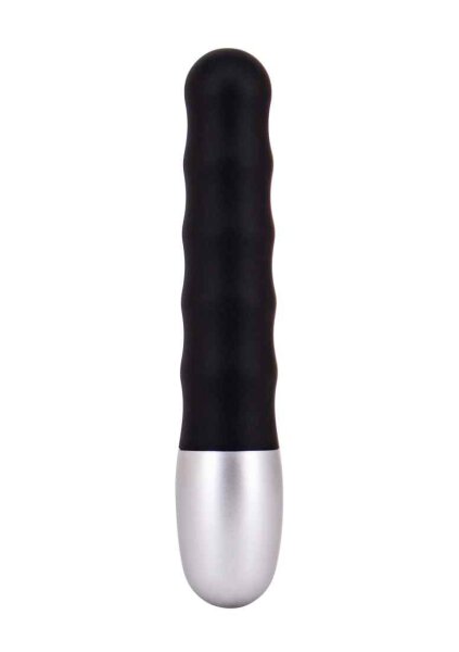 Discretion Ribbed Mini Vibrator - Black