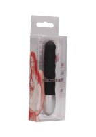 Discretion Ribbed Mini Vibrator - Black