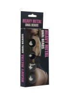 Heavy Metal Anal Beads - Silver