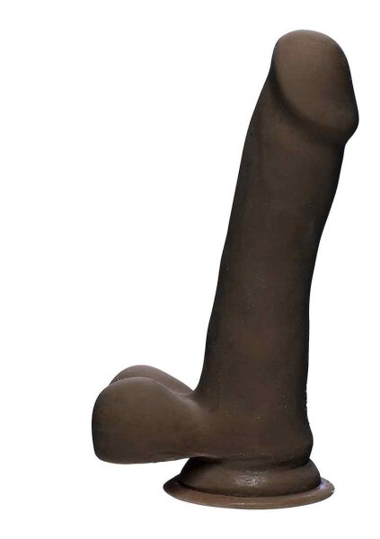 The D - Slim D - 6.5 Inch With Balls Ultraskyn - Chocolate