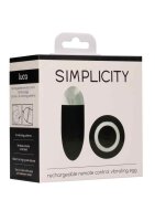 Luca - Rechargeable Remote Control Vibrating Egg - Black