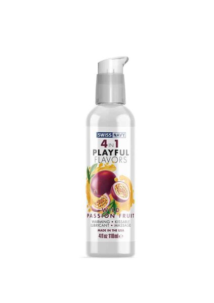 Swiss Navy Playful 4-In-1-Gleitmittel Mit Wild Passionfruit-Geschmack 118ml