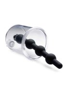 Rose Bud Cylinder w/ Beaded Silicone Insert Black