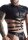 Wetlook Mens Strappy T-Shirt - Black - XXL