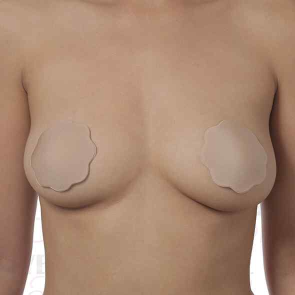 Bye Bra Fabric Nipple Covers Nude 1 Pair
