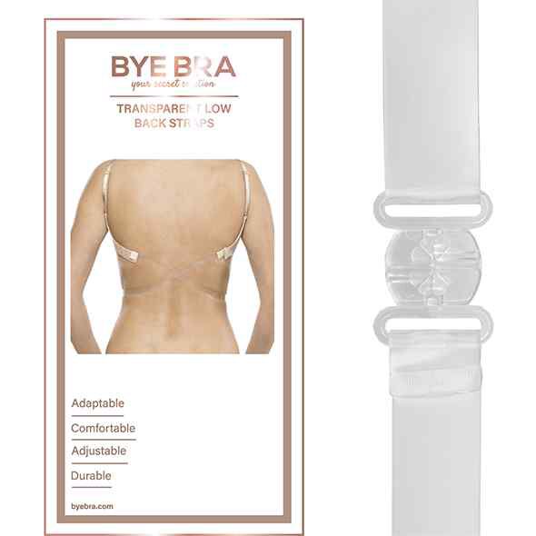 Bye Bra Transparent Low Back Strap Clear