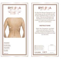 Bye Bra Transparent Low Back Strap Clear