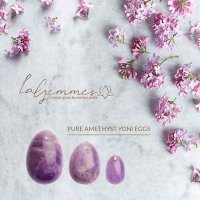 La Gemmes - Yoni Egg Set Pure Amethyst (L-M-S)