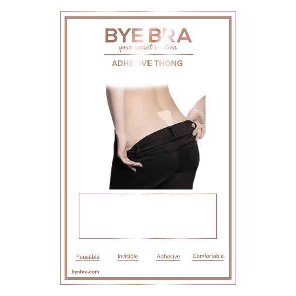 Bye Bra Adhesive Thong Black One Size