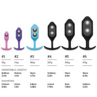 B-Vibe Snug Butt Plug 6 Black