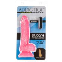 Addiction Brandon Dong 7.5 Inch Pink Glow in the Dark