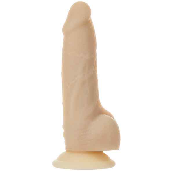 Naked Addiction Rotating & Vibrating Dong with Remote Vanilla 19cm