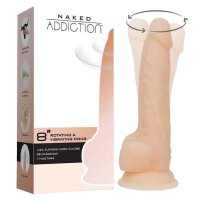 Naked Addiction Rotating & Vibrating Dong 8 Inch Vanilla