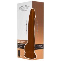 Naked Addiction Thrusting Dong with Remote 9 Inch Caramel