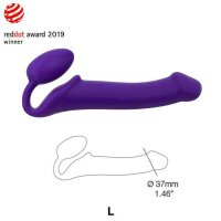 Strap-On-Me Semi-Realistic Bendable Strap-On Purple L